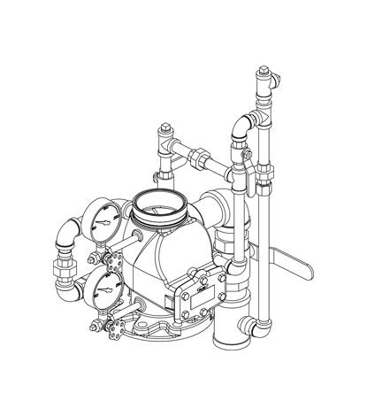 Alarm Check Valve Vertical Trim (Model J-1)