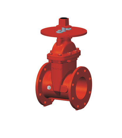 NRS Resilient Seated Gate Valve, Flanged Ends, 300PSI