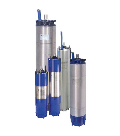 6 – inch and 8 - inch submersibles are available from 4 through 150 KW